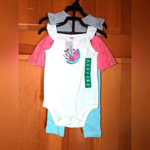 NWT Carter's 3 piece Outfit Set, 18 months, baby girl